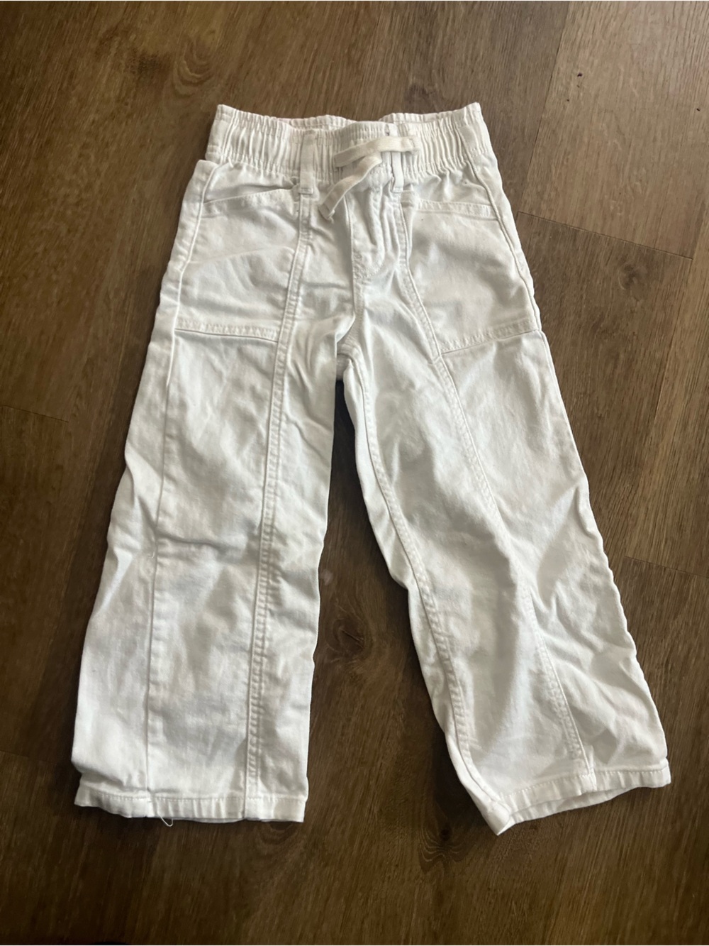 GAP Kids White Pull-On Wife Leg Jeans